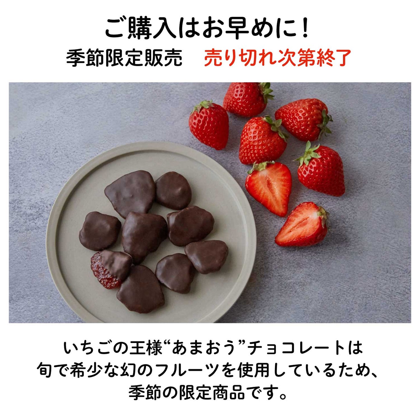 【NEW】いちごの王様"あまおう"フルーツチョコレート