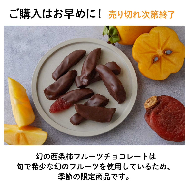 【賞味期限6月20日】幻の西条柿（さいじょうがき）フルーツチョコレート